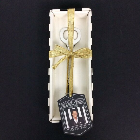 Hammered Silver Stainless Steel Brass Bottle Opener 6.25 Inches by David Tutera - Picture 1 of 3